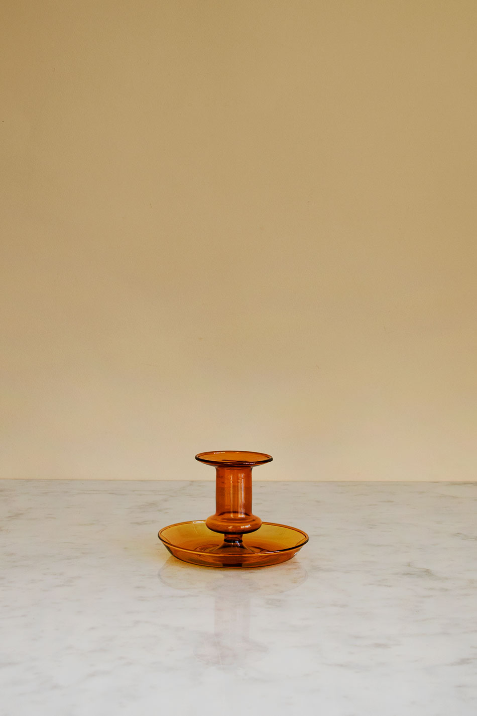 Flare Candleholder Amber