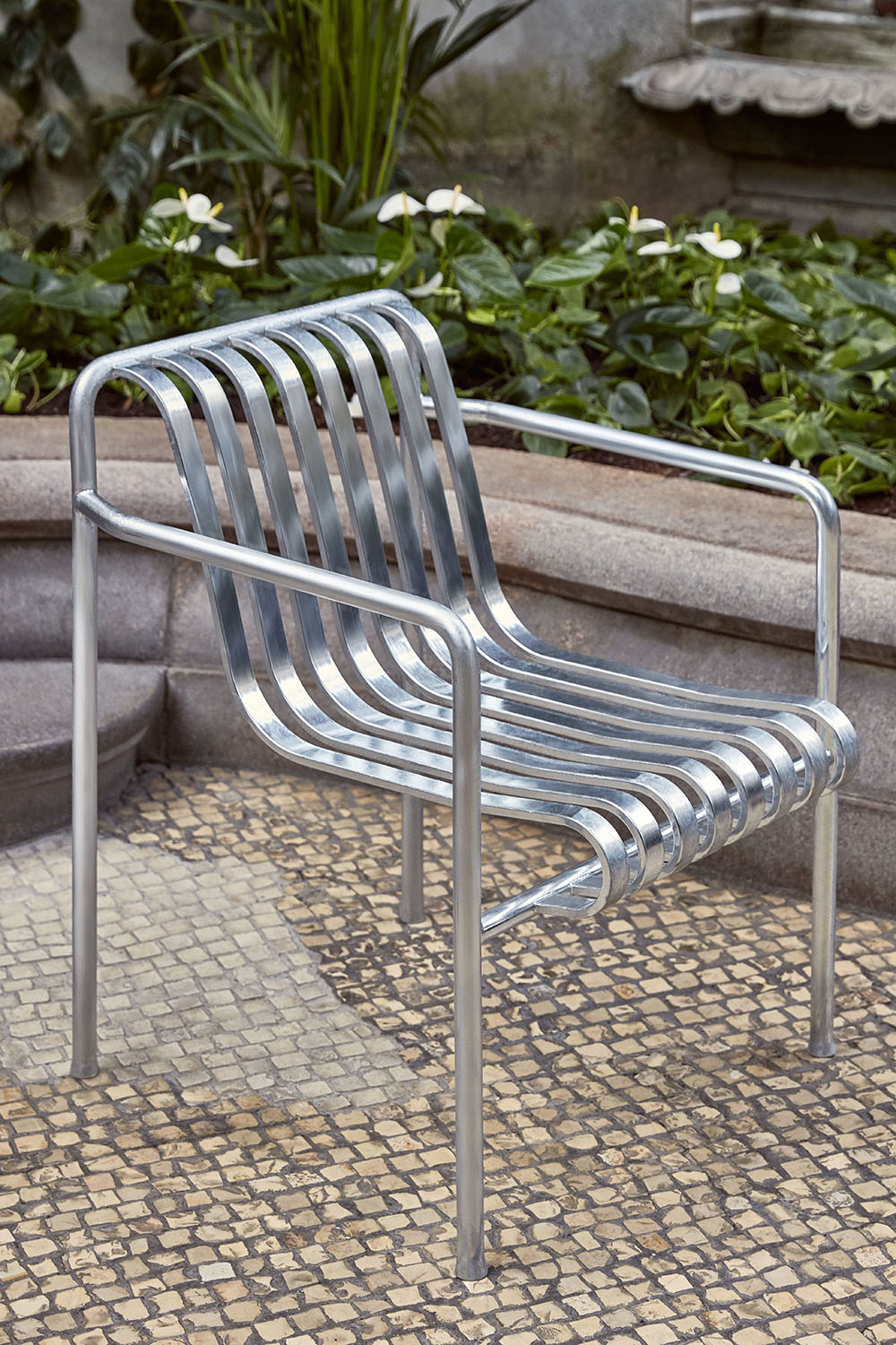 Palissade Dining Armchair Hot Galvanised