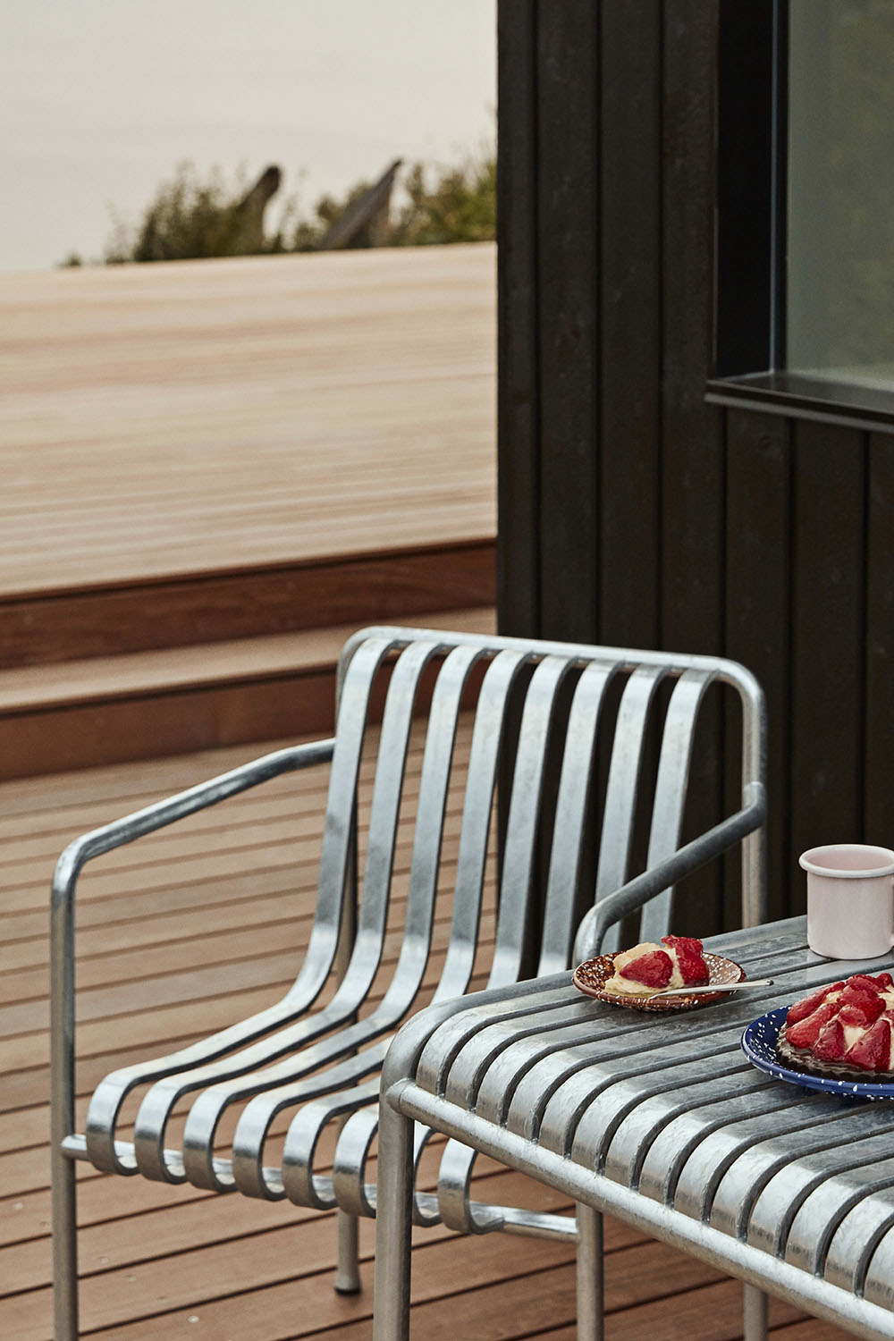 Palissade Table 160x80cm Hot Galvanised