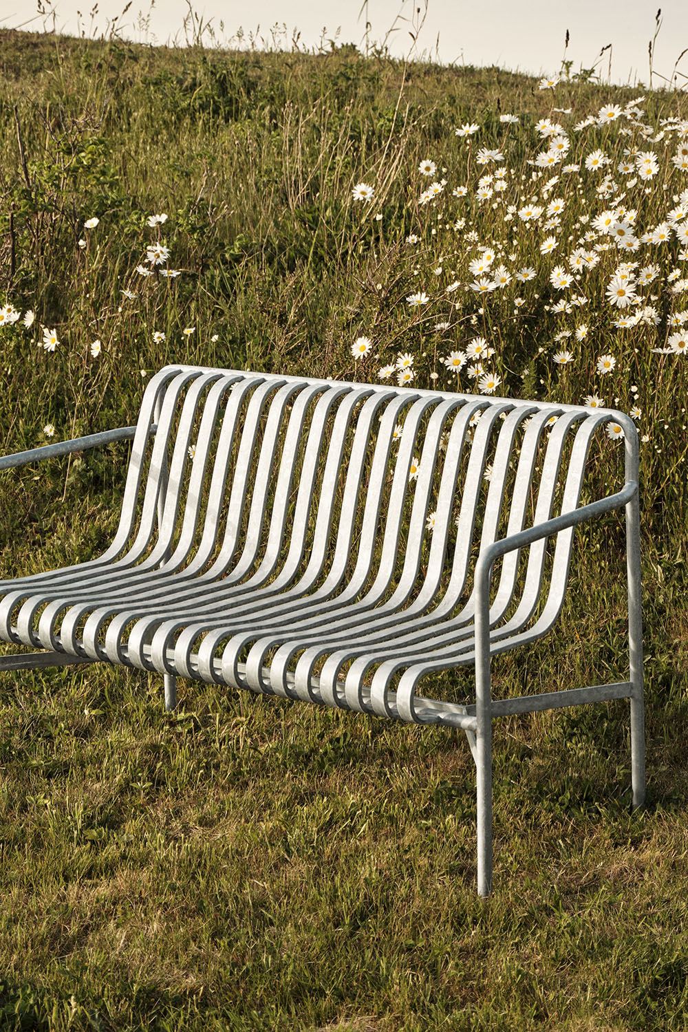 Palissade Dining Bench Hot Galvanised