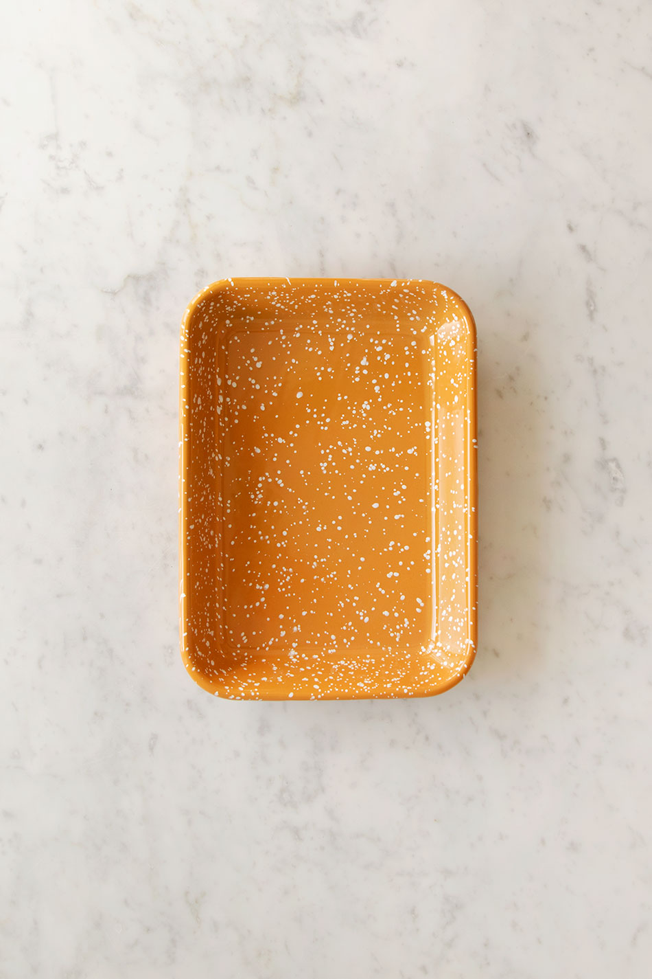Ugnsform Enamel Tray Speckle Mustard