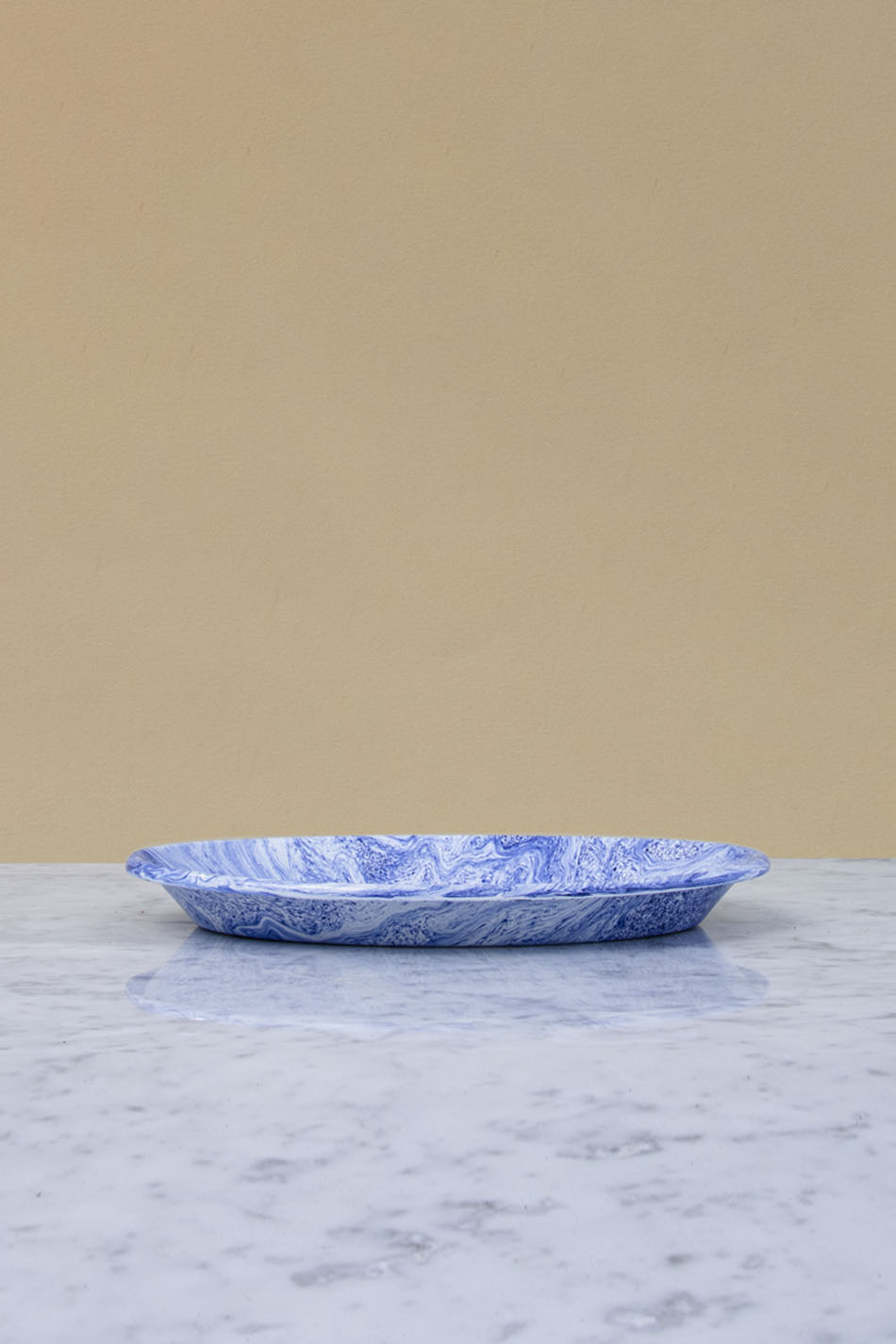 Soft Ice Oval Dish Blue