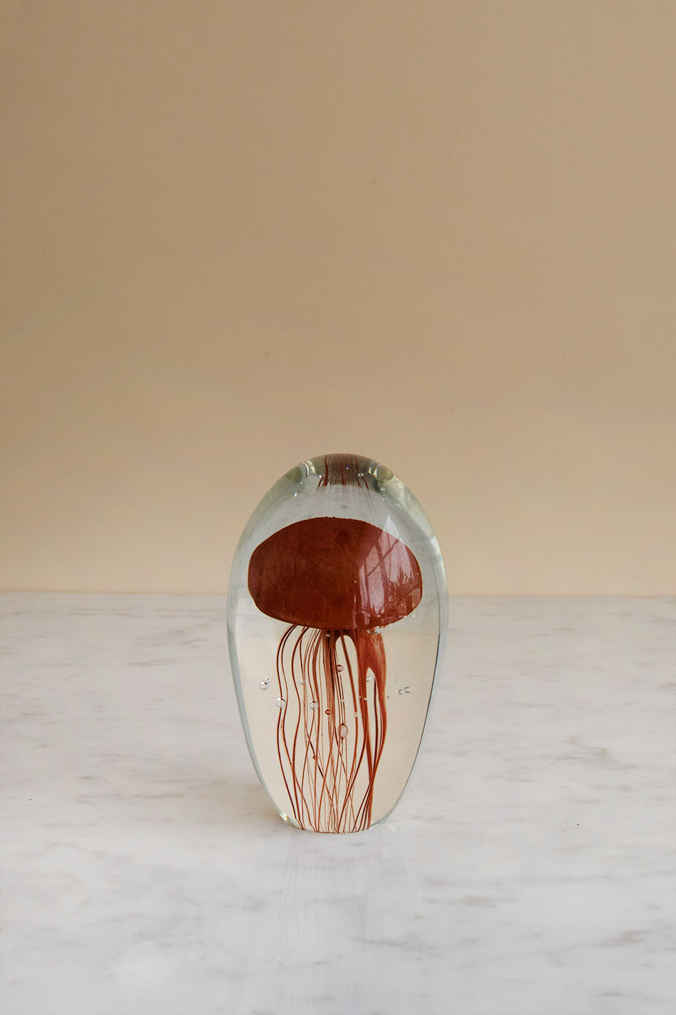 Glass Jellyfish Red