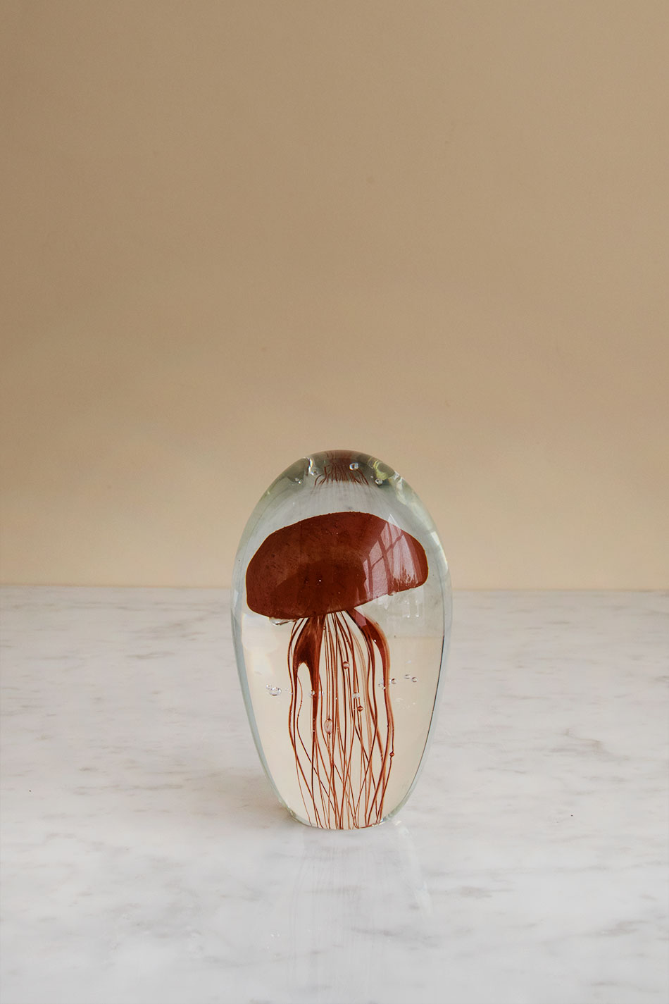 Glass Jellyfish Red