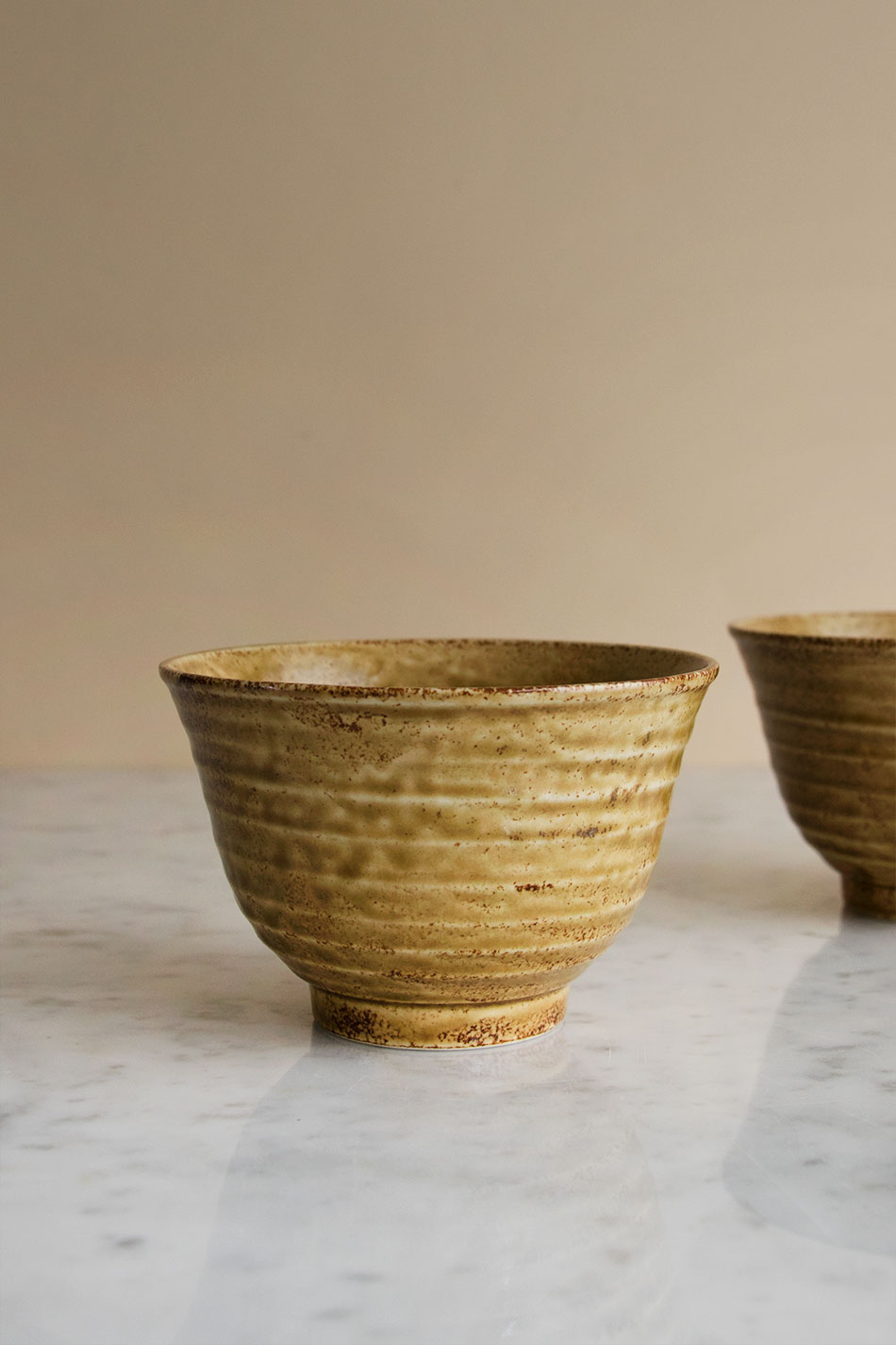 Japanese Matcha Bowl Mustard