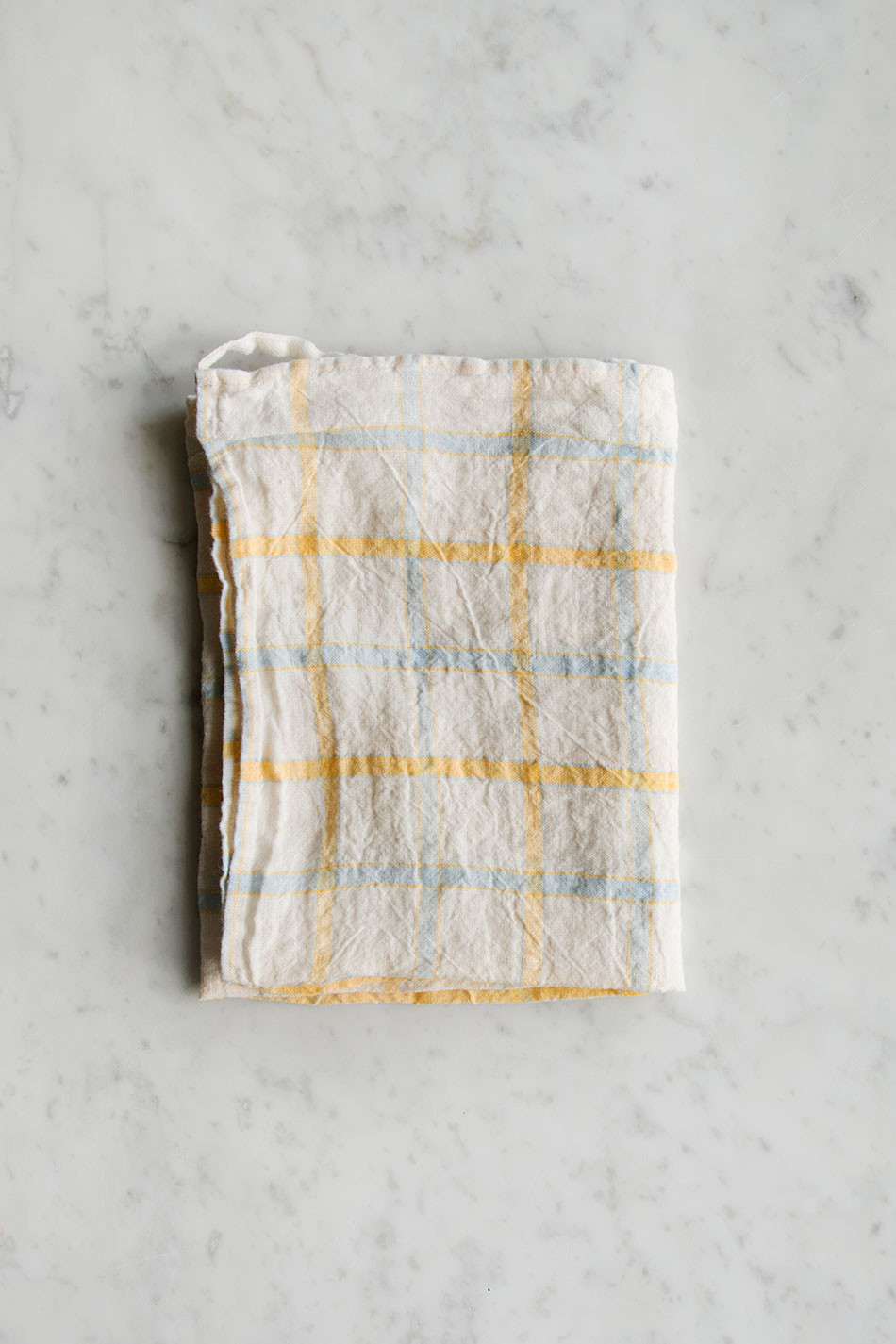 Kökshandduk Yellow / Blue Checks
