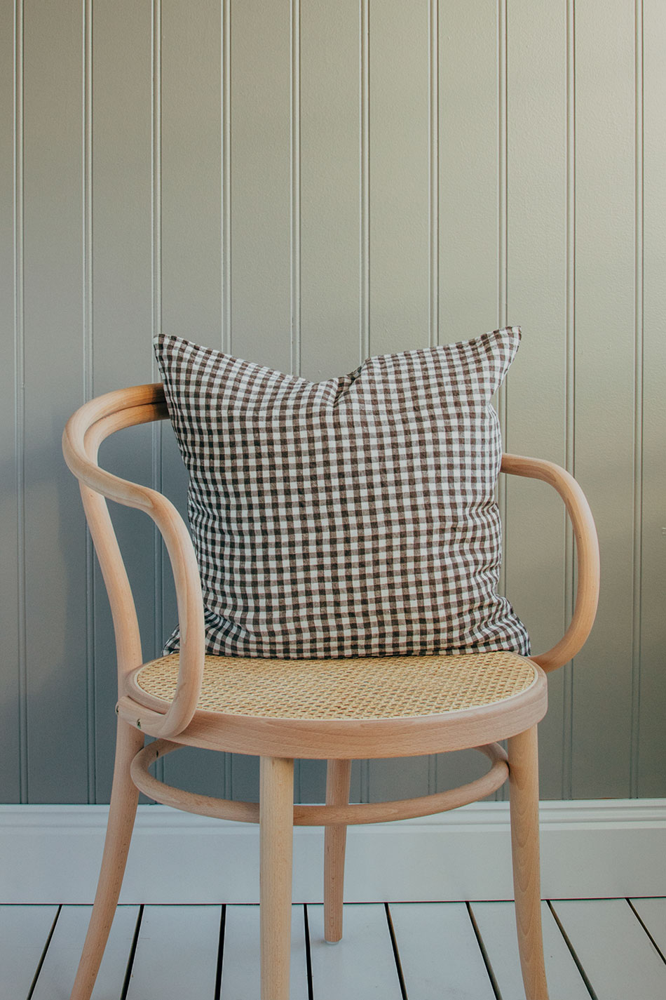 Linnekudde Brown Gingham