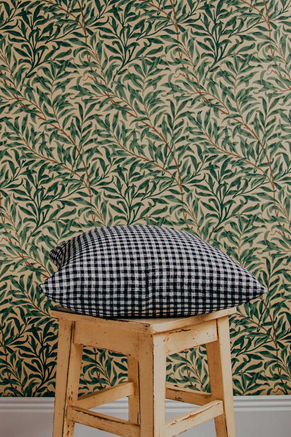 Linnekudde Black Gingham