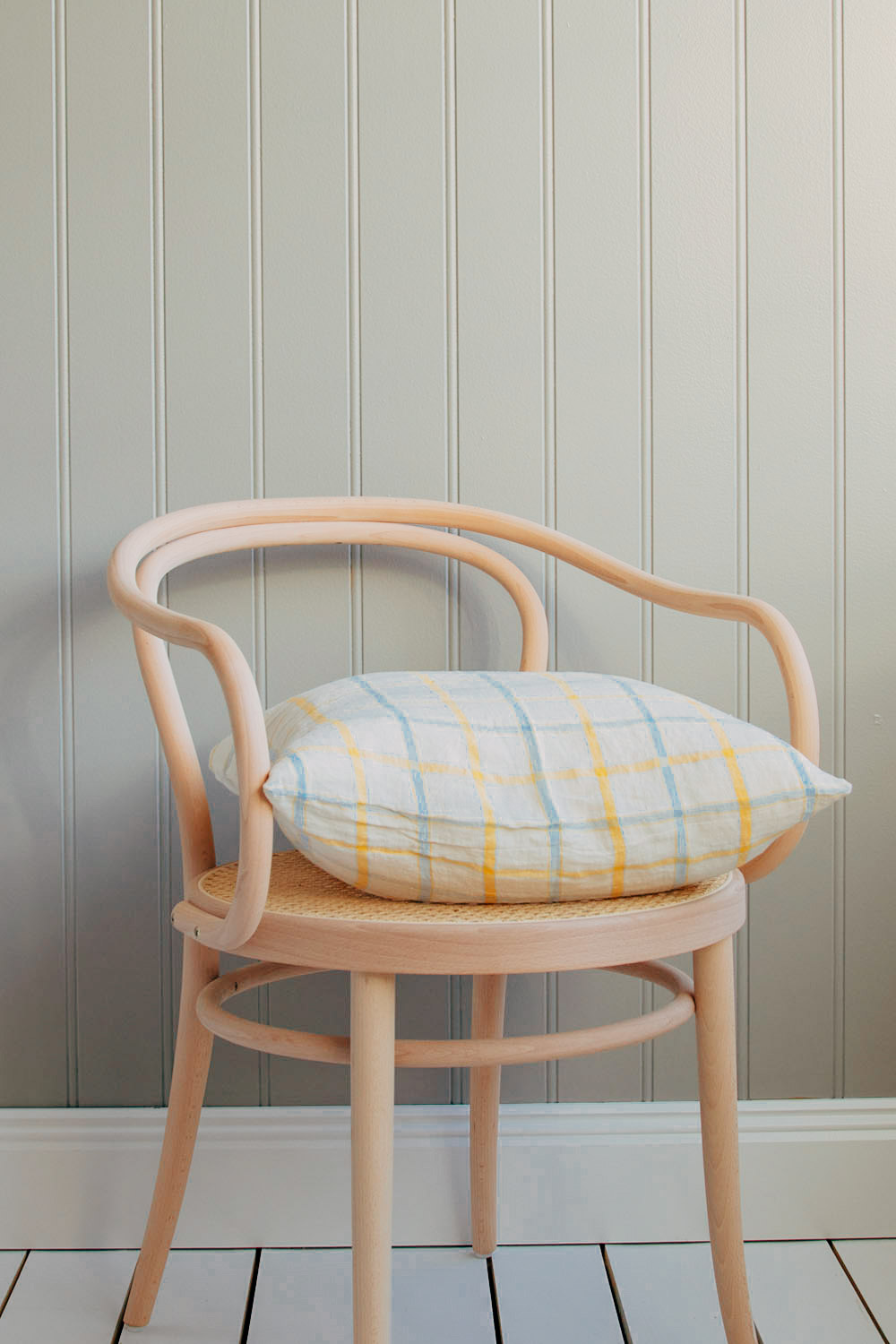 Linnekudde Yellow / Blue Checks