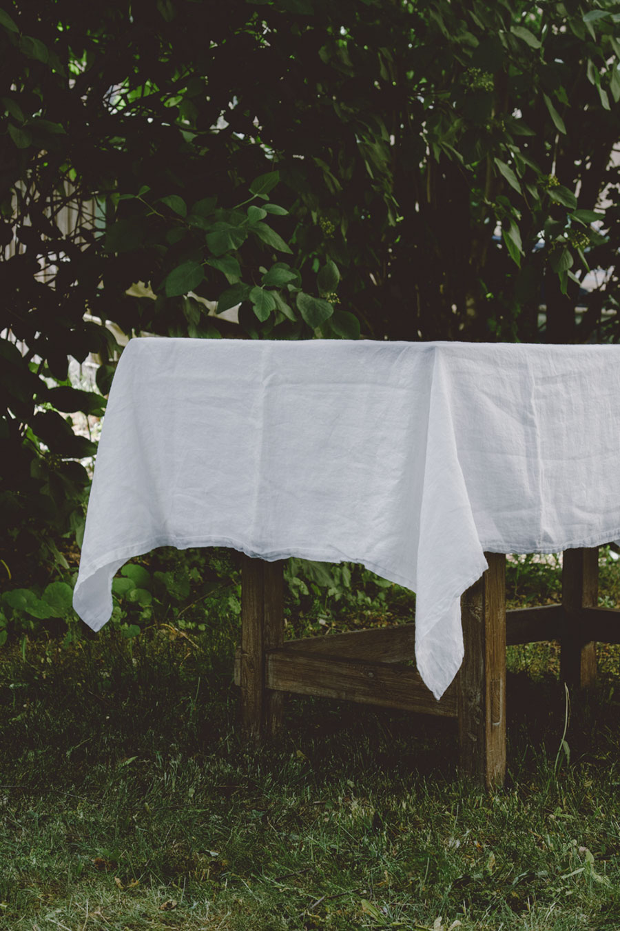 Linneduk White 140x250 cm