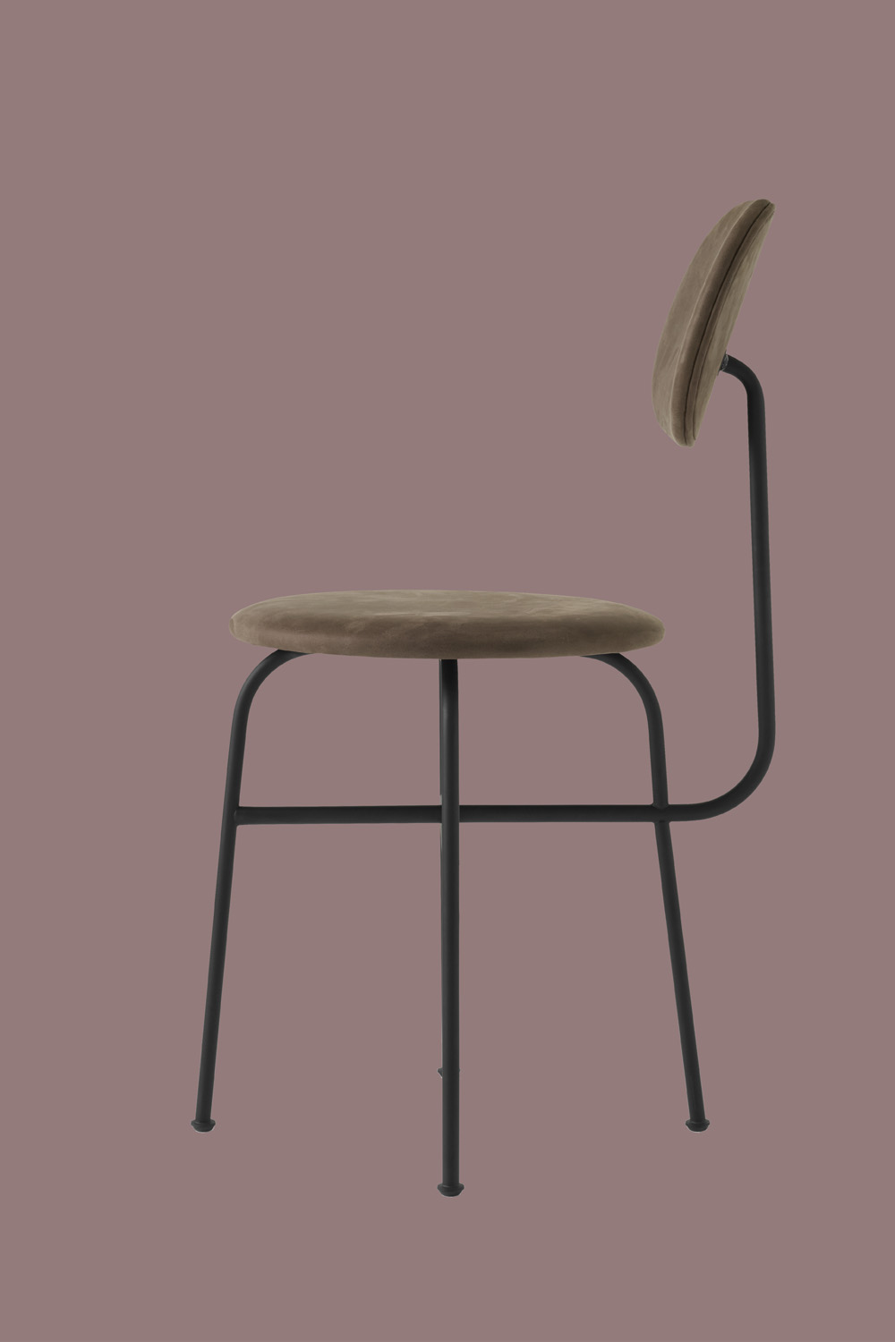 Afteroom Dining Chair Pus Brown Velvet