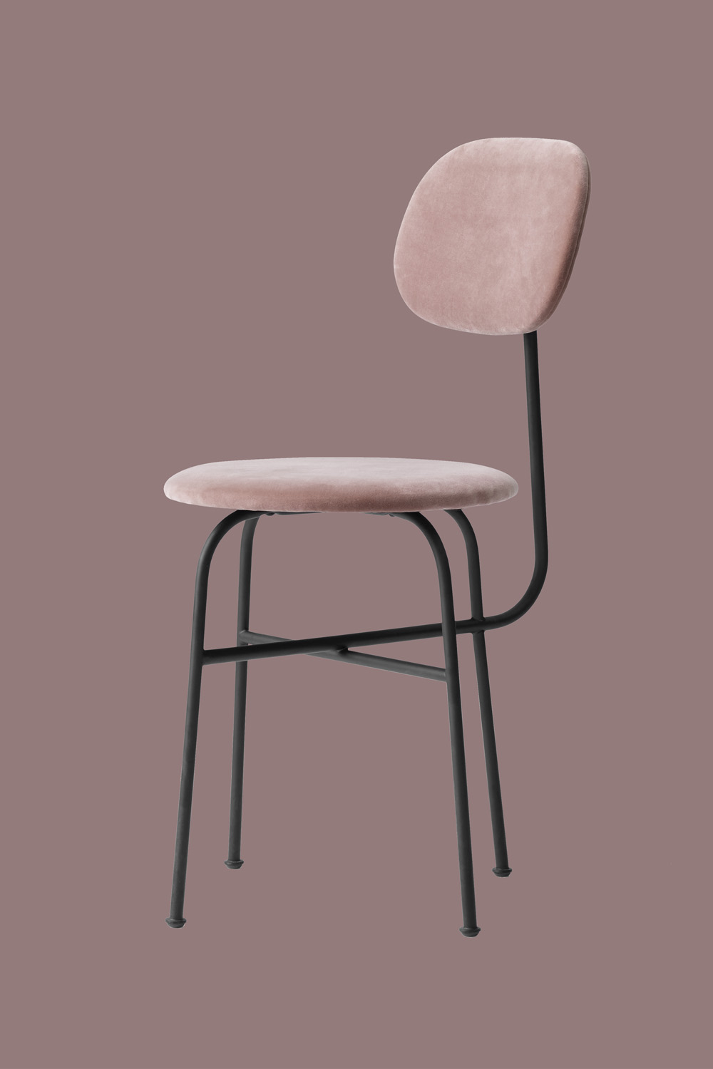 Afteroom Dining Chair Pus Pink Velvet