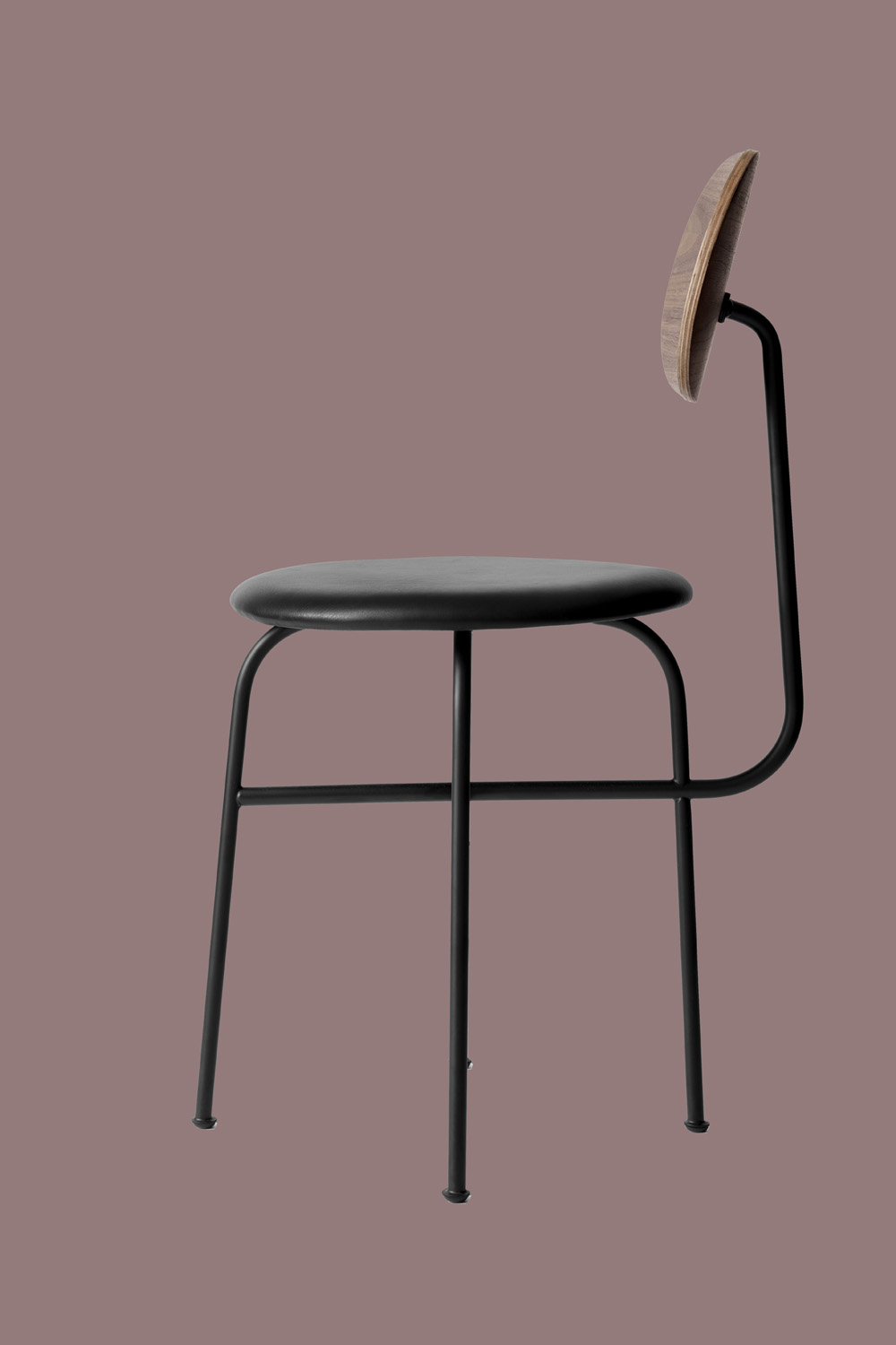 Afteroom Dining Chair Pus Läder/valnöt