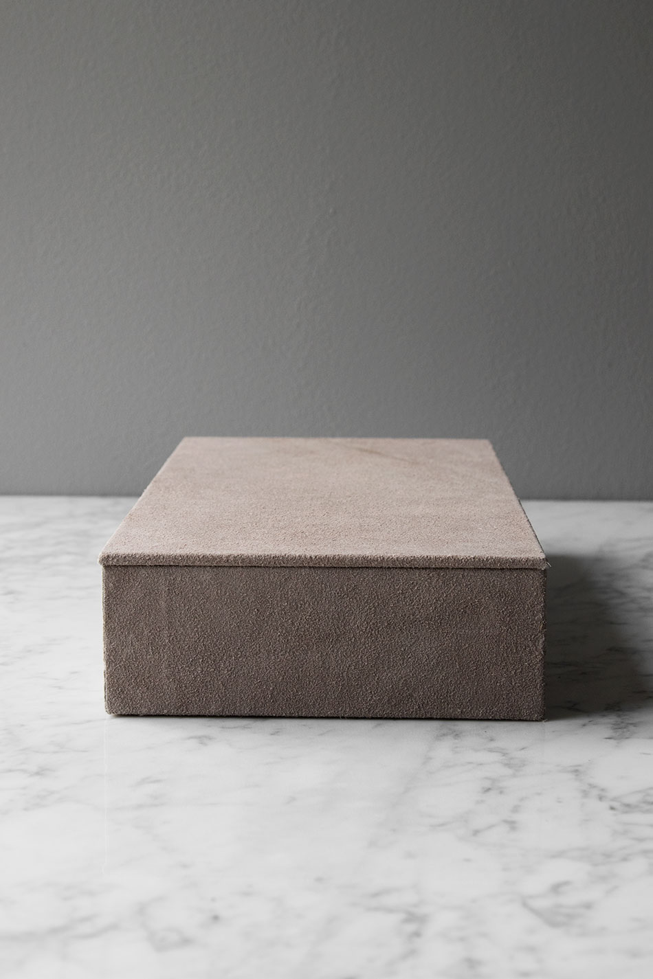 Suede Box Rectangular Nude
