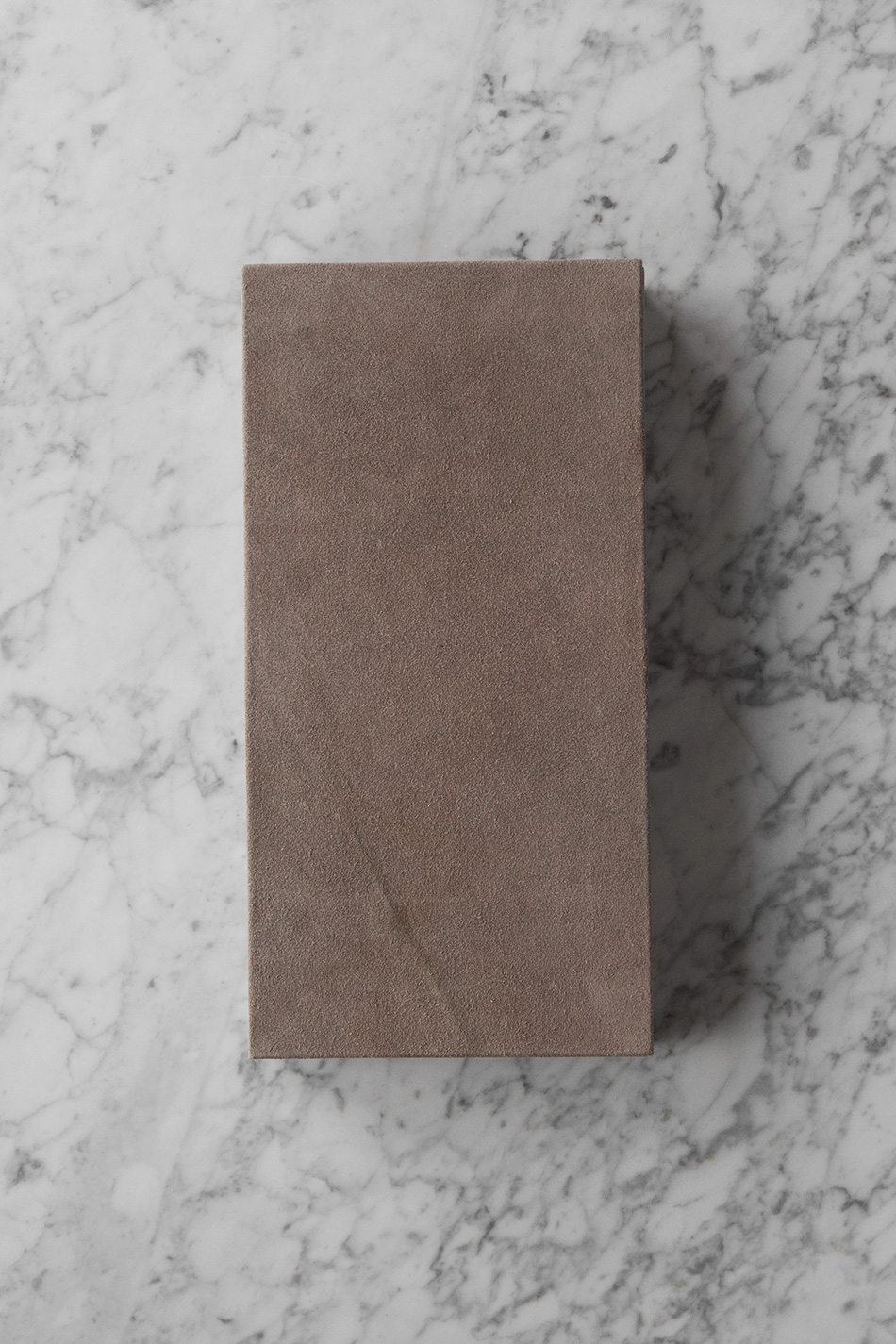 Suede Box Rectangular Nude