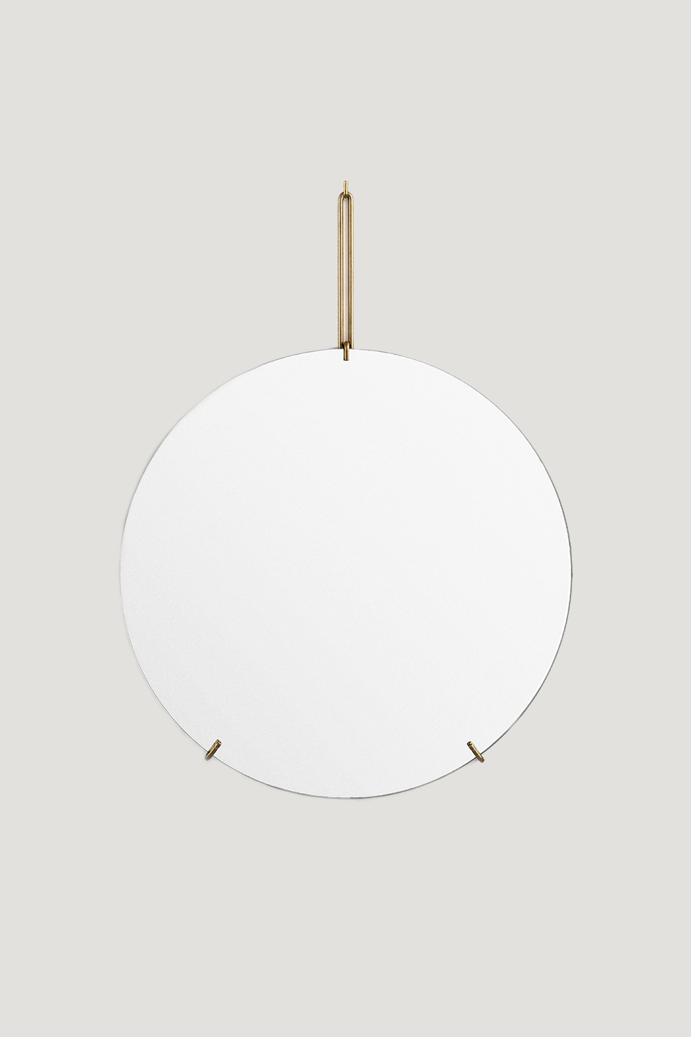 Spegel Ø70cm Mässing