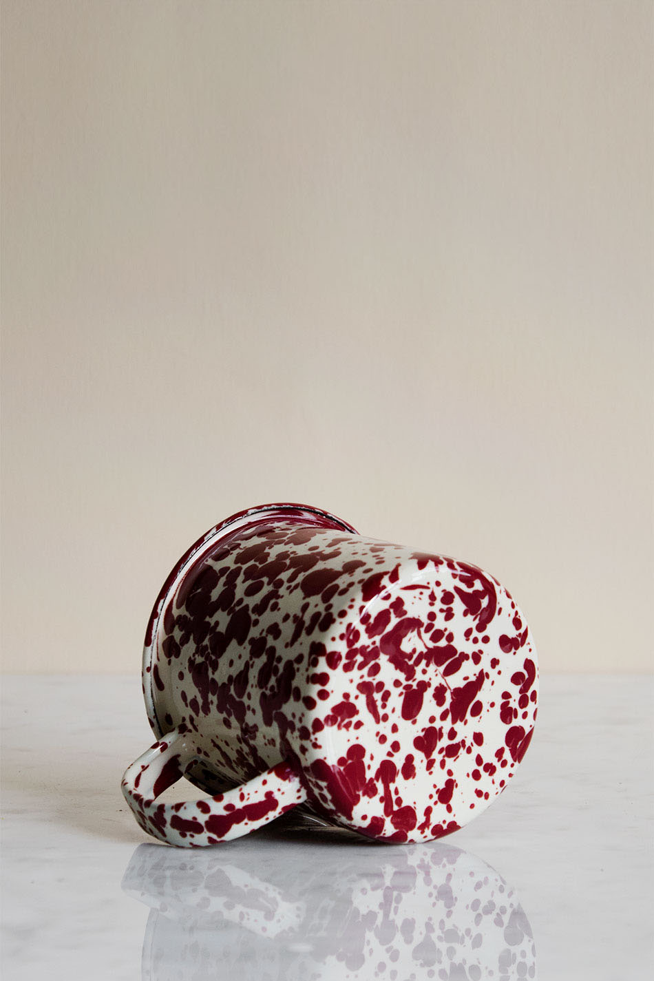 Kaffemugg Splatter Burgundy