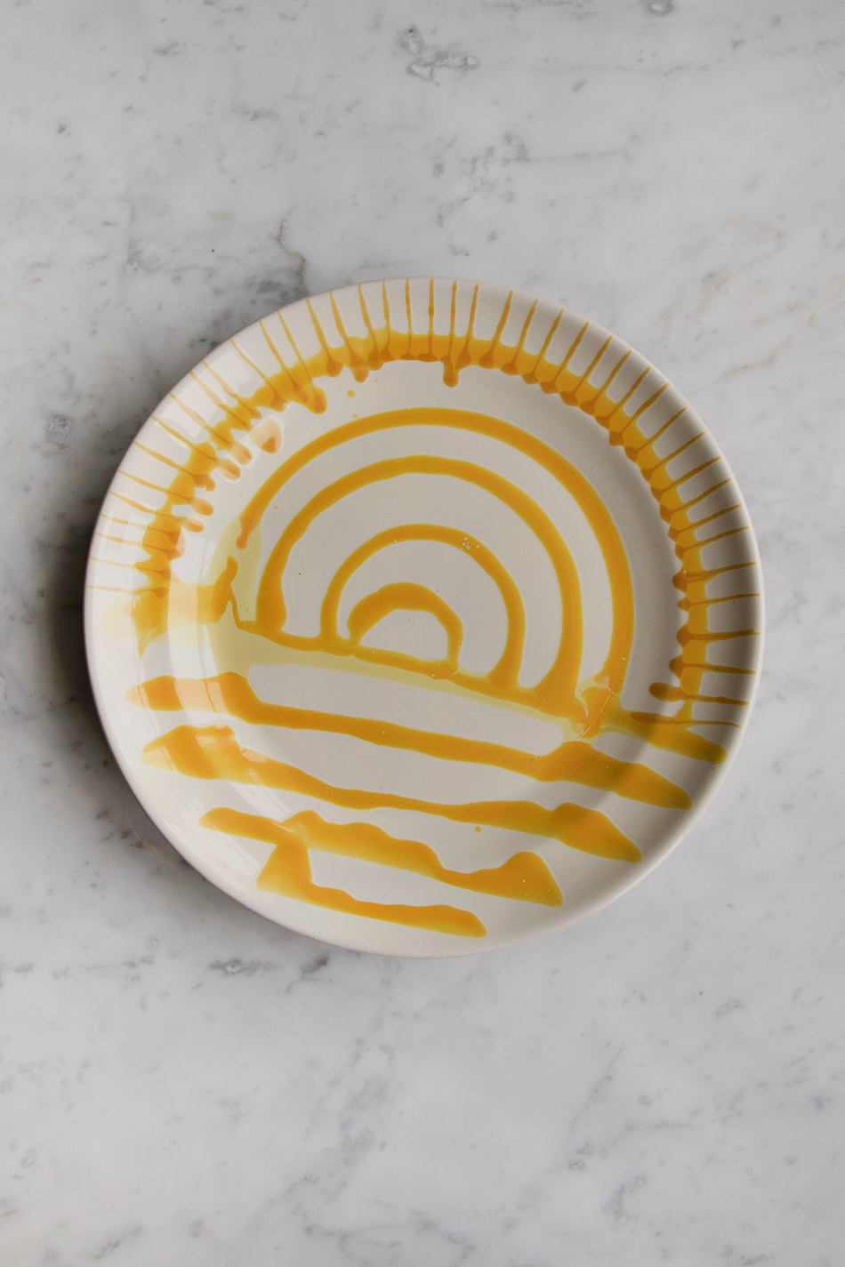 Middagstallrik Abstrac Giallo