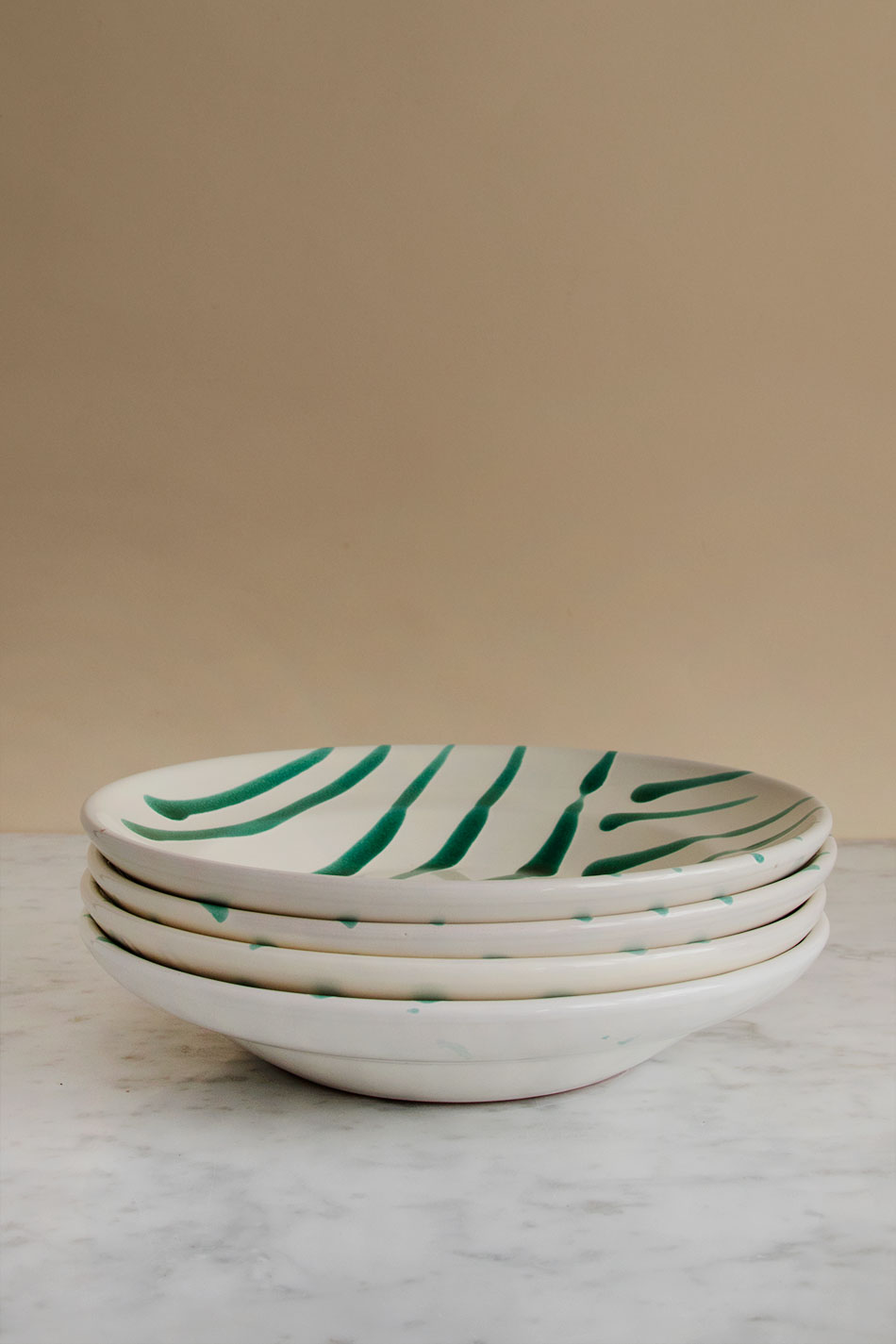 Djup Tallrik Abstract Verde