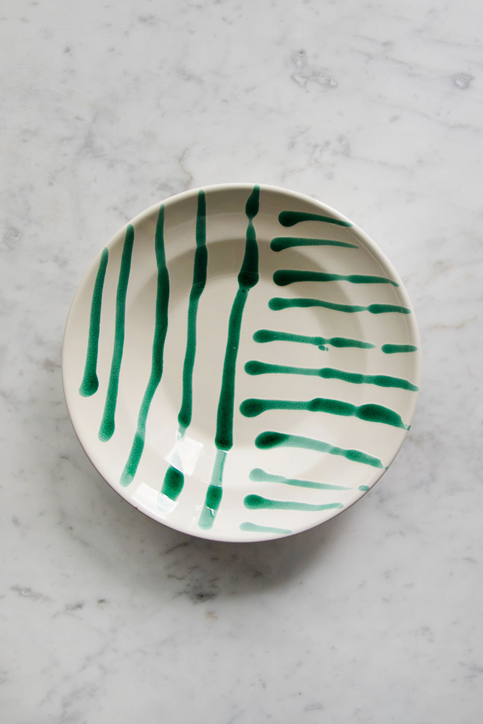 Djup Tallrik Abstract Verde