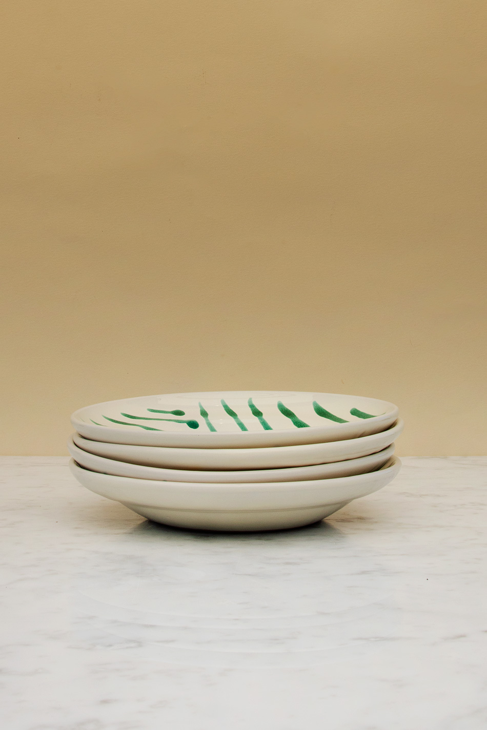 Djup Tallrik Abstract Verde