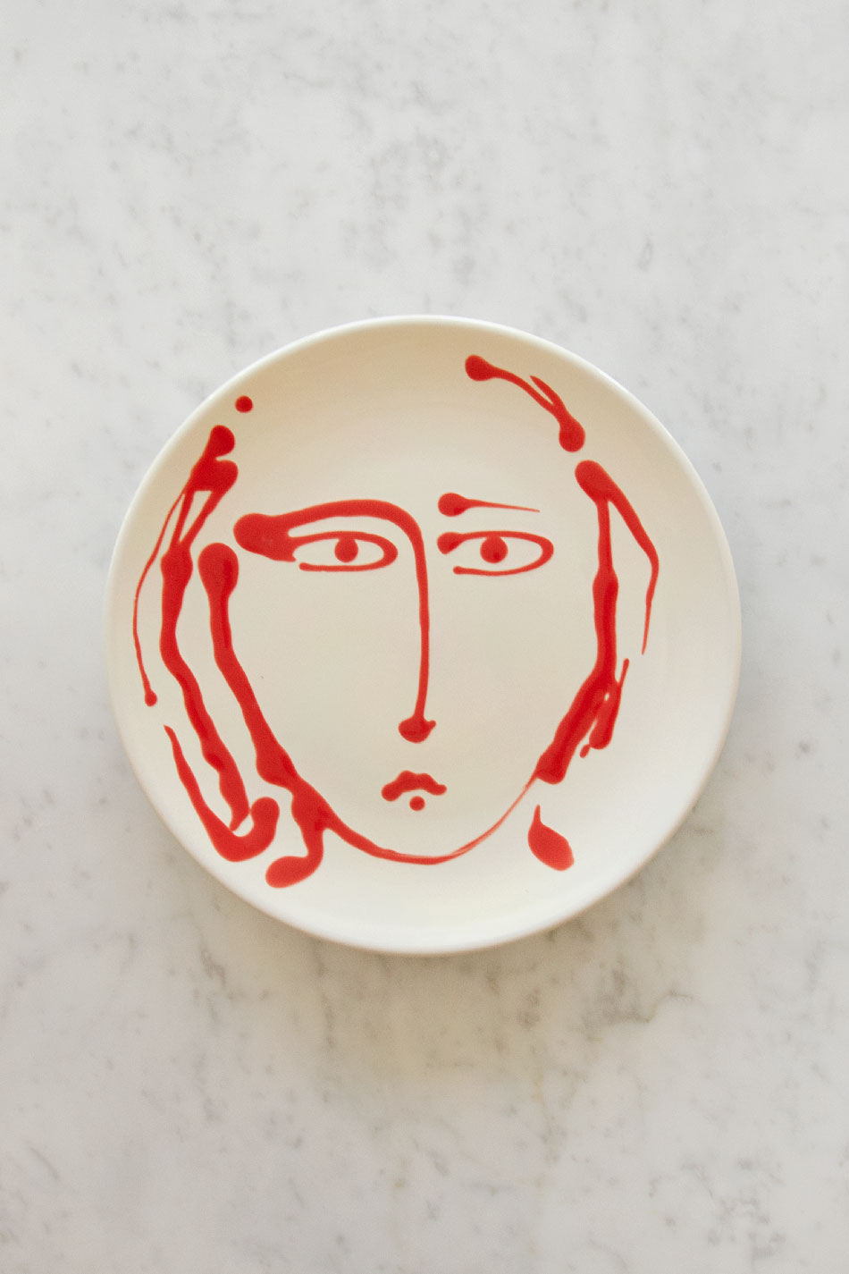 Middagstallrik Face Red