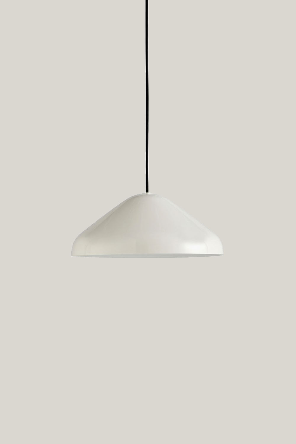 Pao Pendant Steel Cream White M Ø35