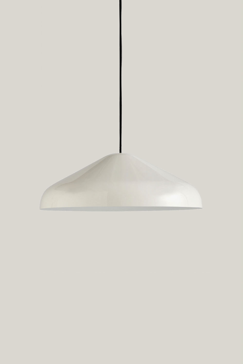 Pao Pendant Steel Cream White L Ø47