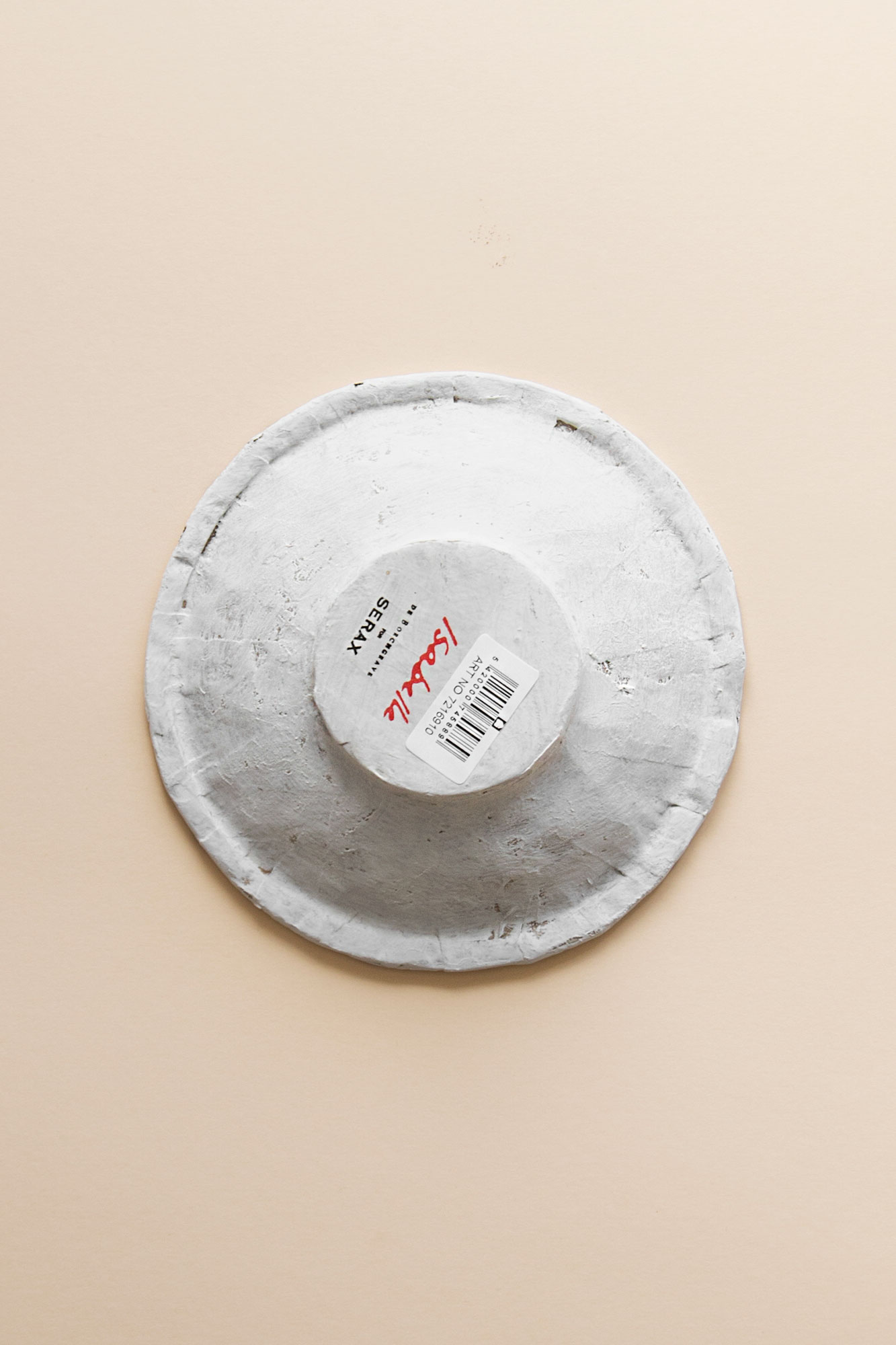 Isa Papier Mache Plate Liten