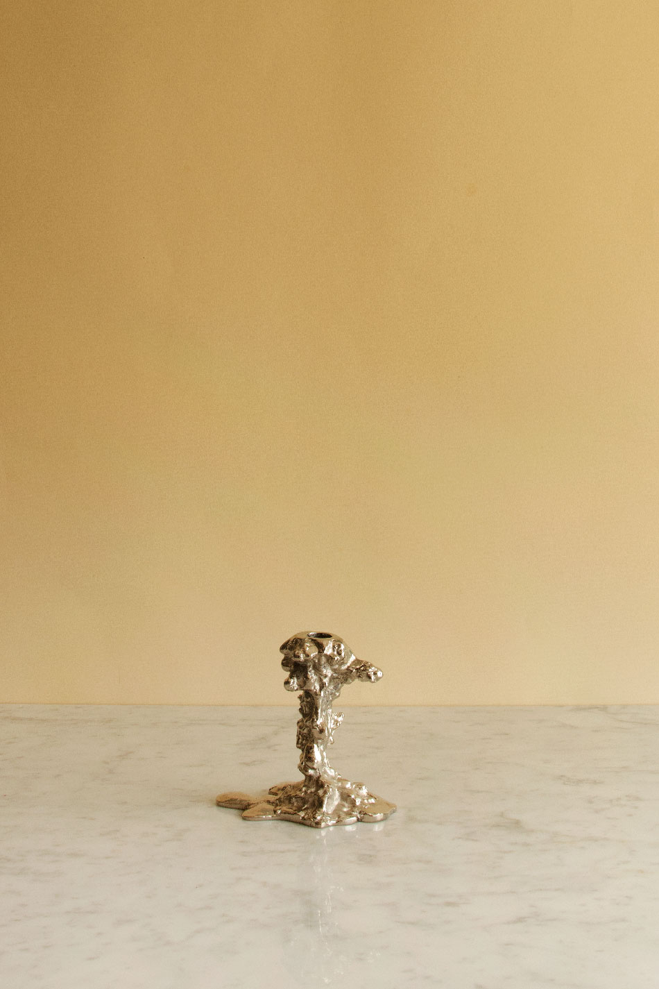 Drip Candle Holder Silver S