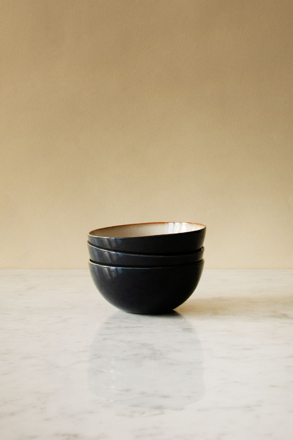 Le Cadere Frukostskål Dark Blue/Misty Grey