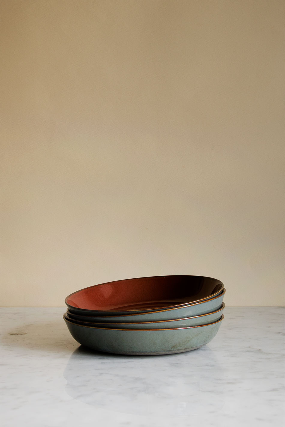Soup Plate Rust/Smokey Blue