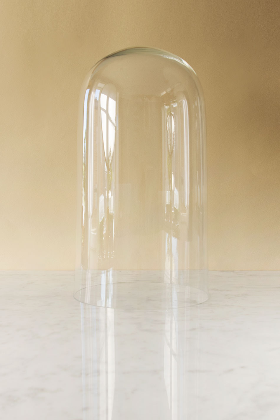 Glaskupa Ø26cm H45cm