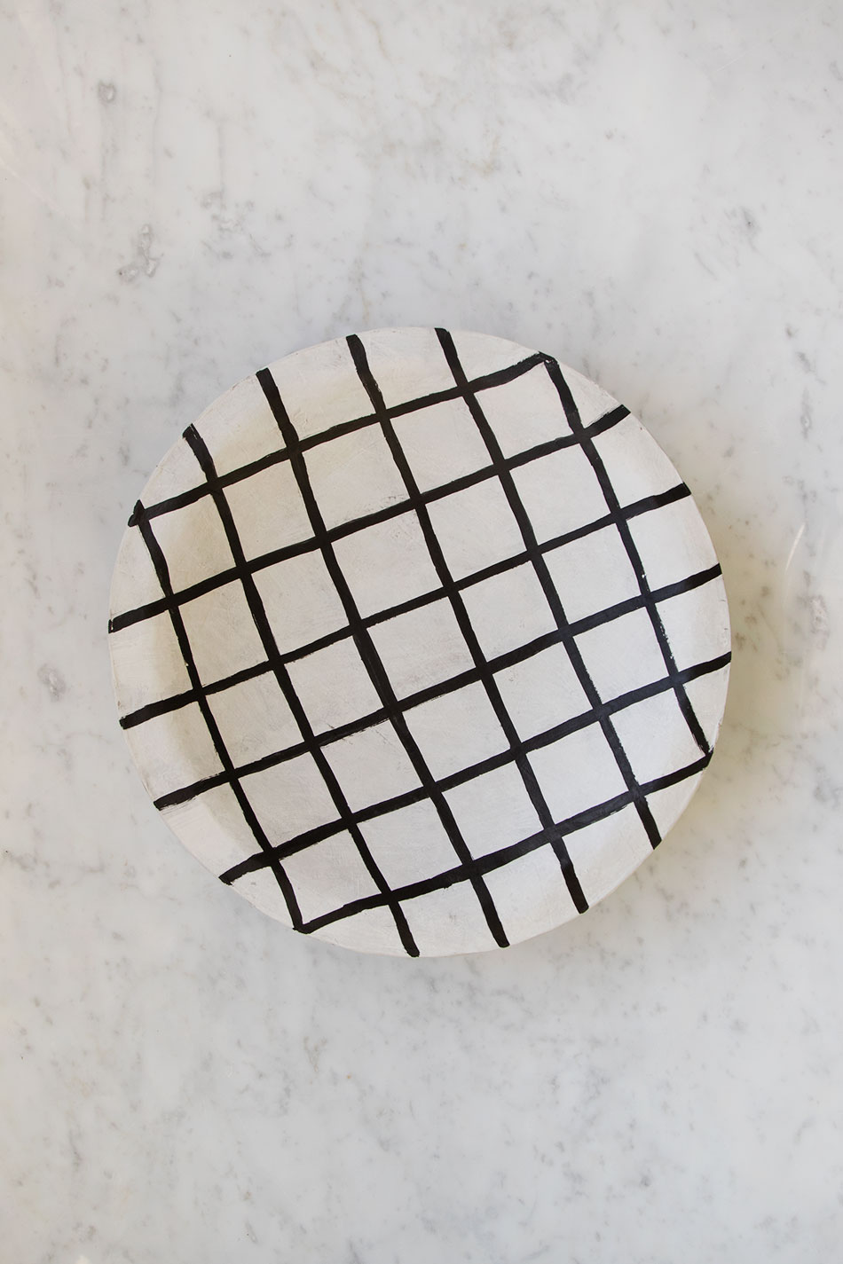 Papier Mache Plate Grinding