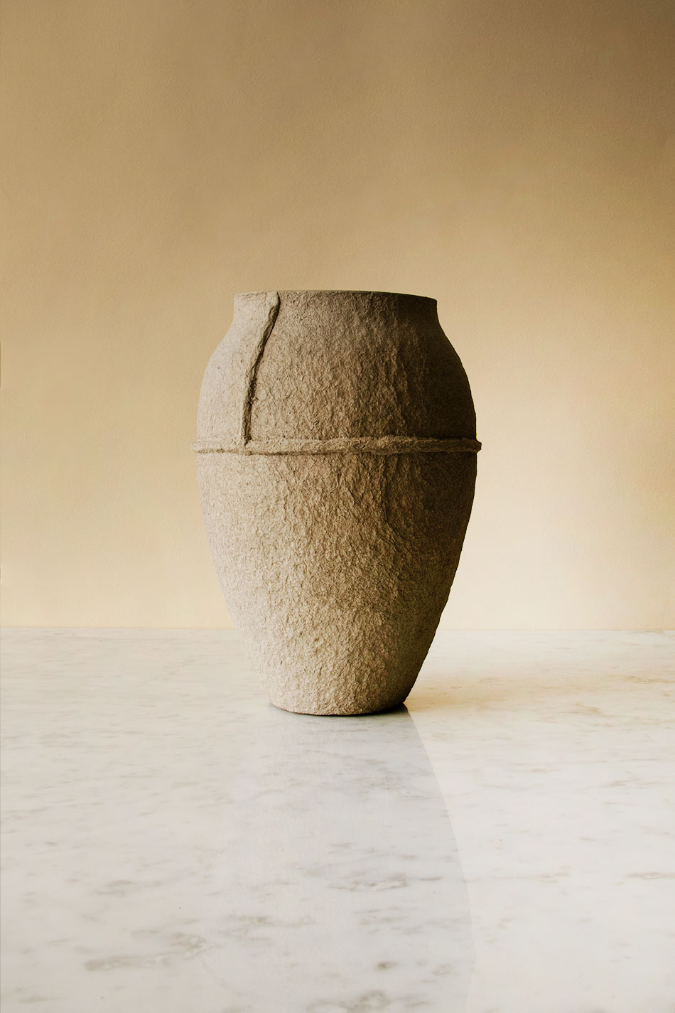 Paperpulp Vas Natur H 26,5 cm
