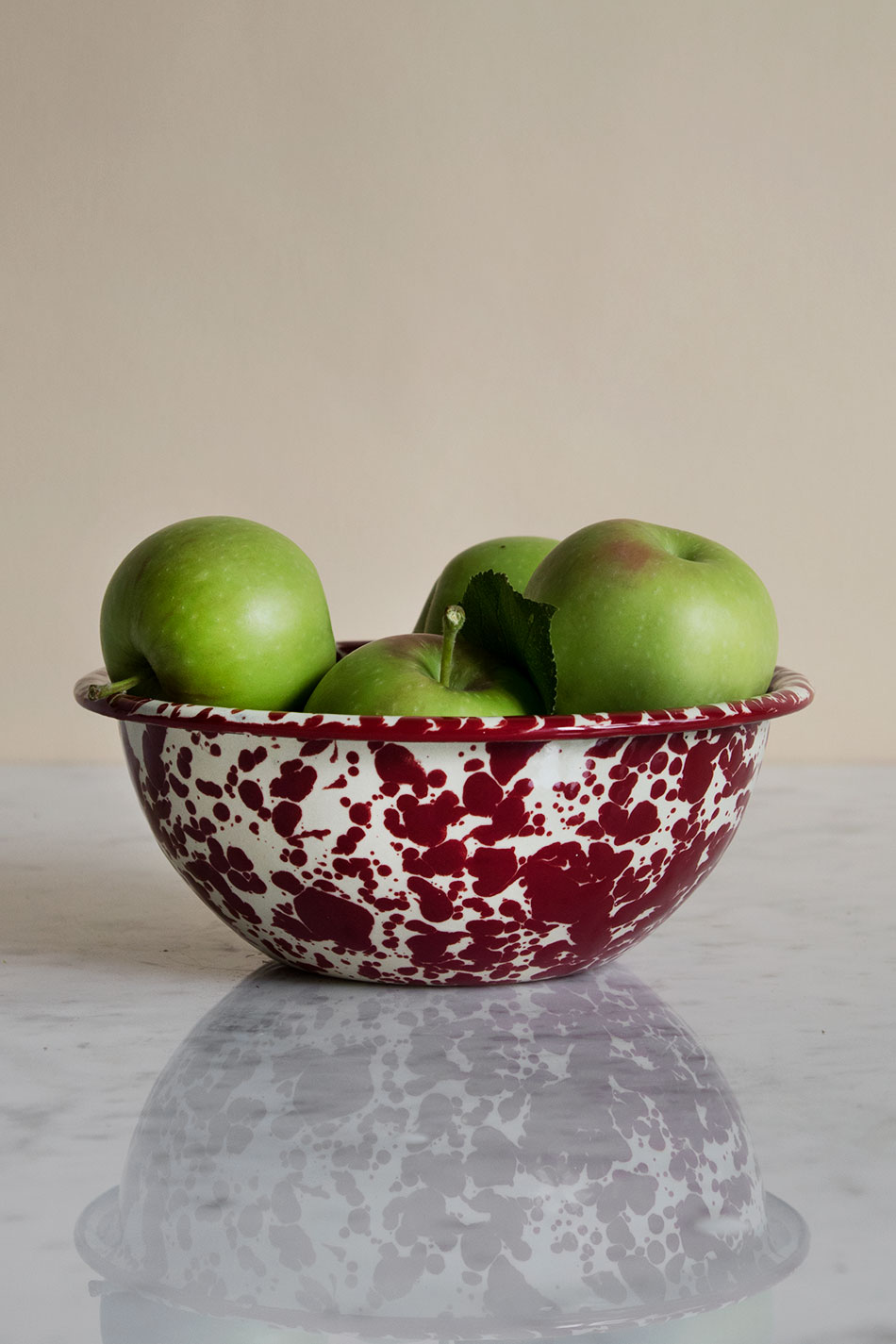 Frukostskål Splatter Burgundy