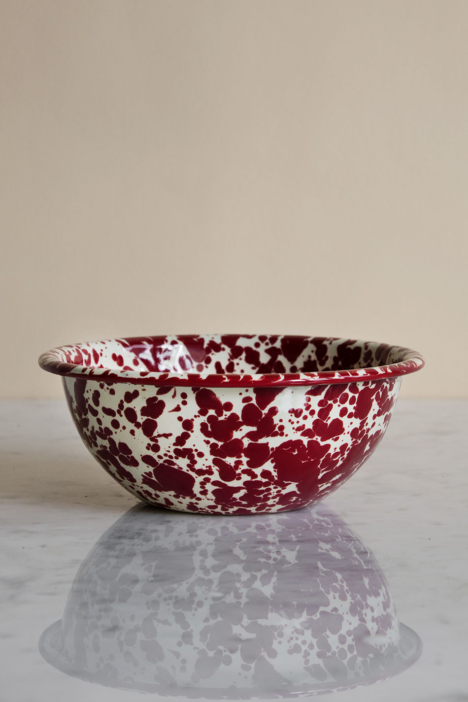 Frukostskål Splatter Burgundy
