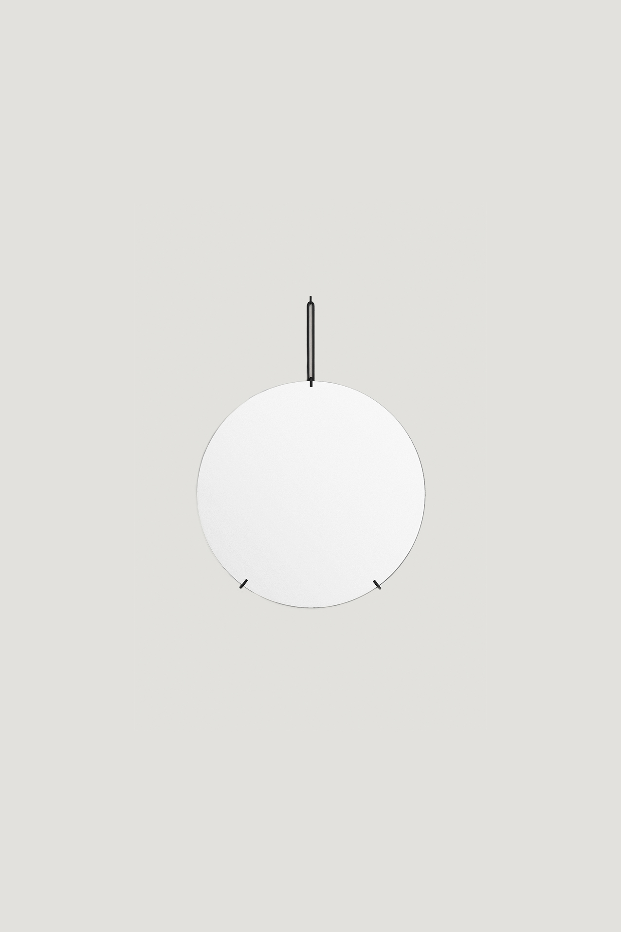 Spegel Ø30cm Svart