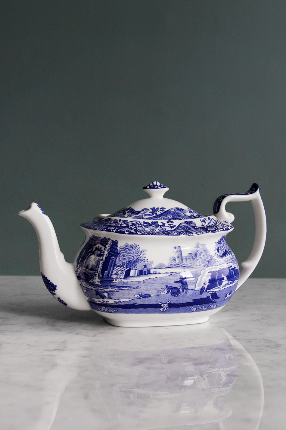 Blue Italian Teapot