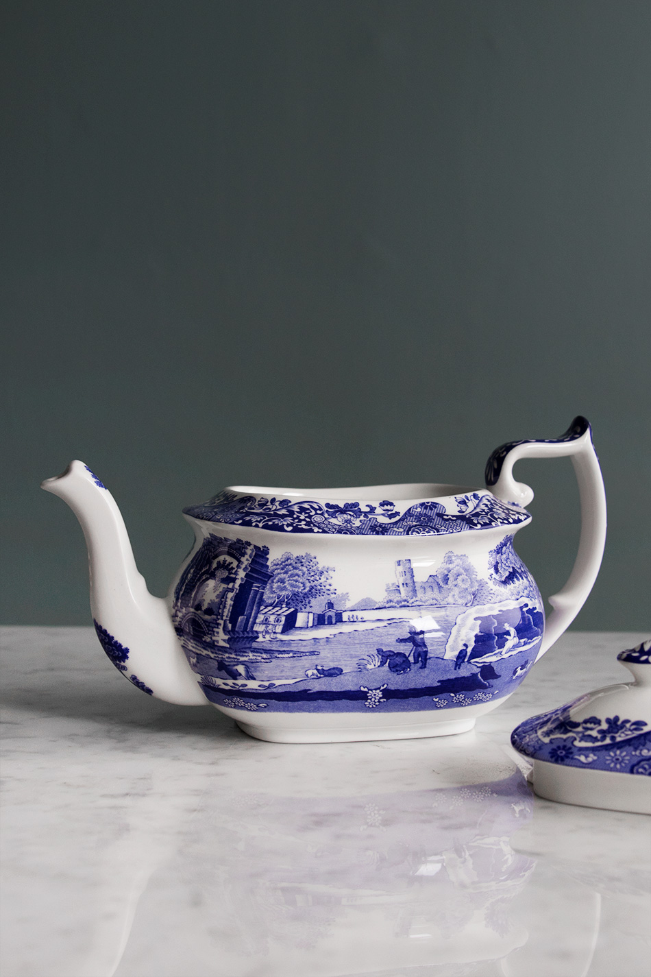 Blue Italian Teapot