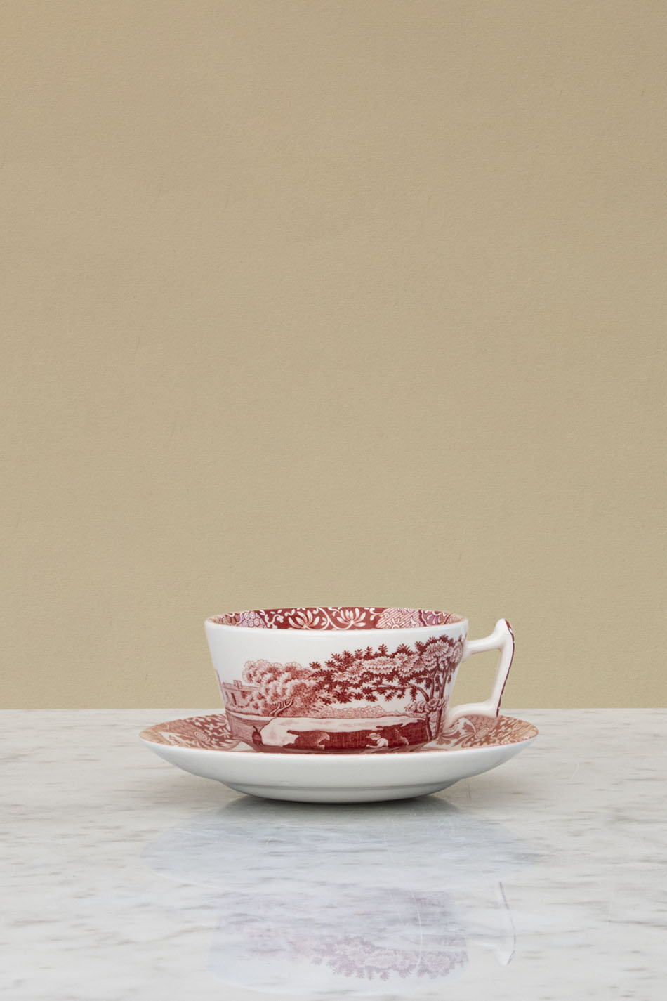 Cranberry Italian Cup & Saucer