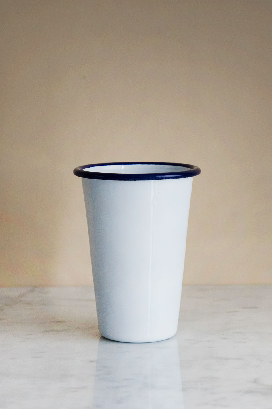 Tandborstmugg Emalj Blå