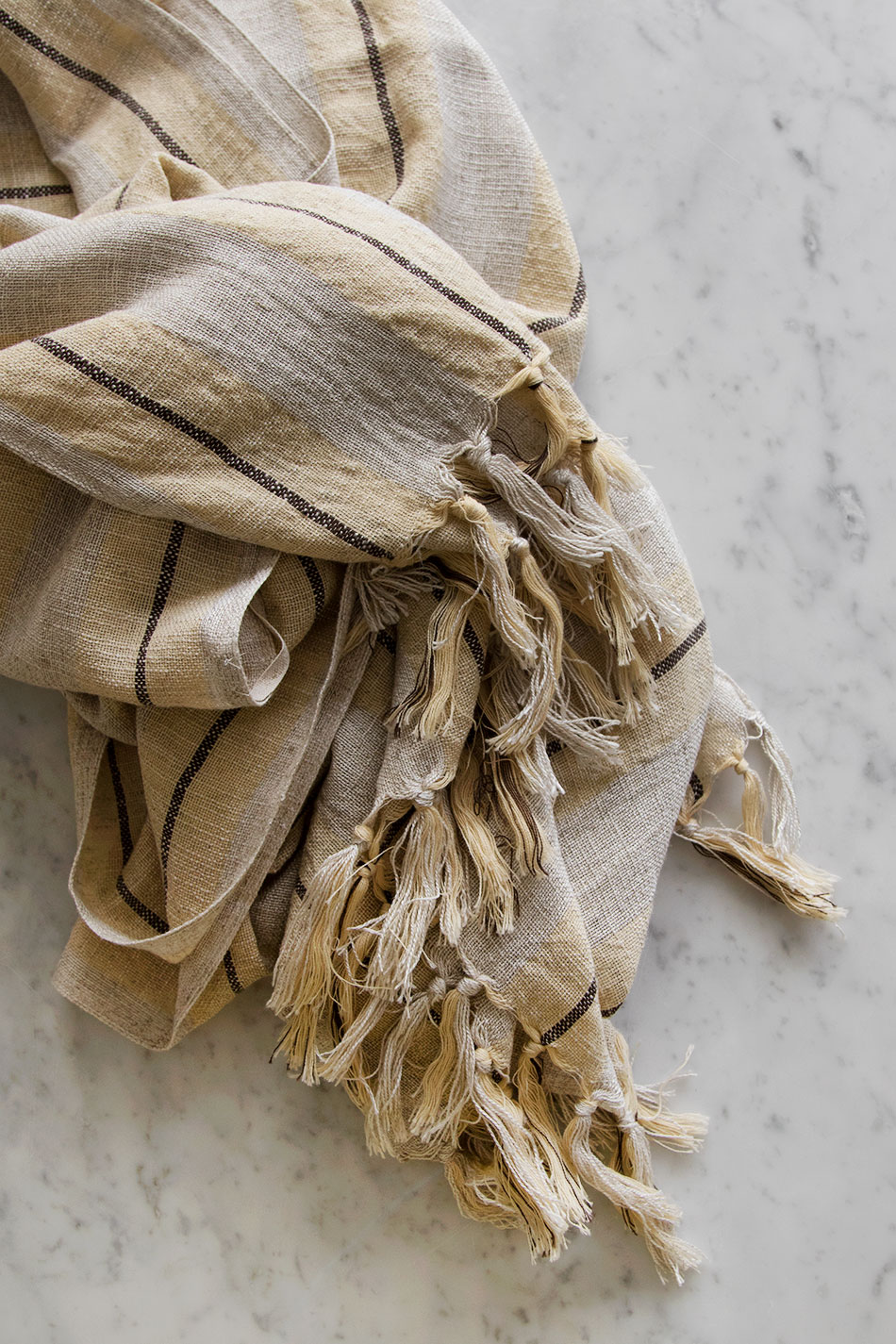 Linen Hamam Towel Yellow