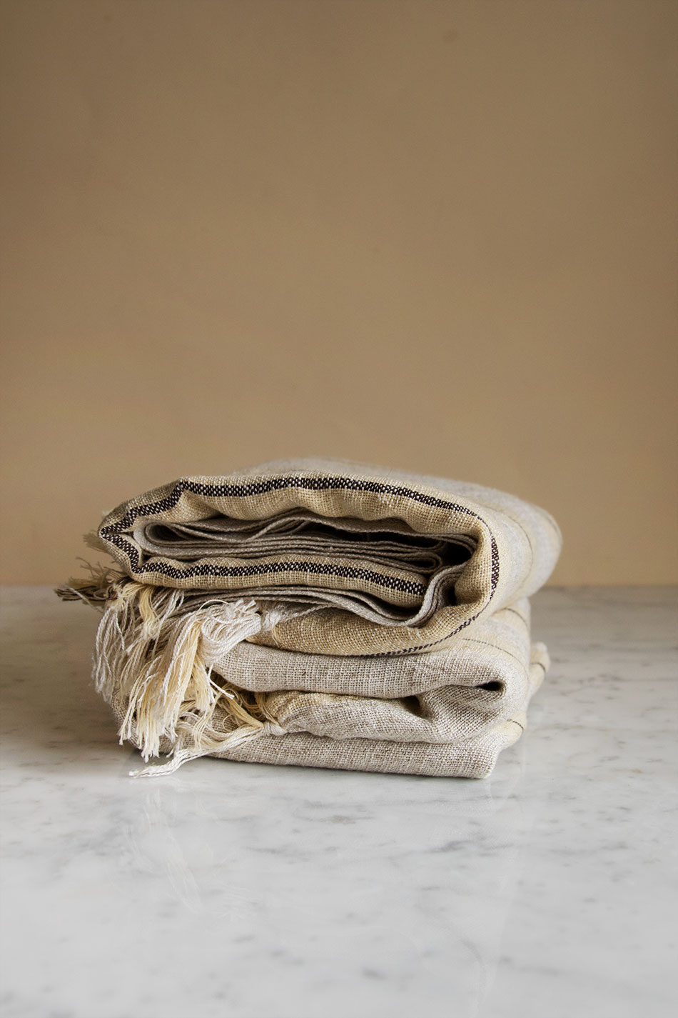 Linen Hamam Towel Yellow