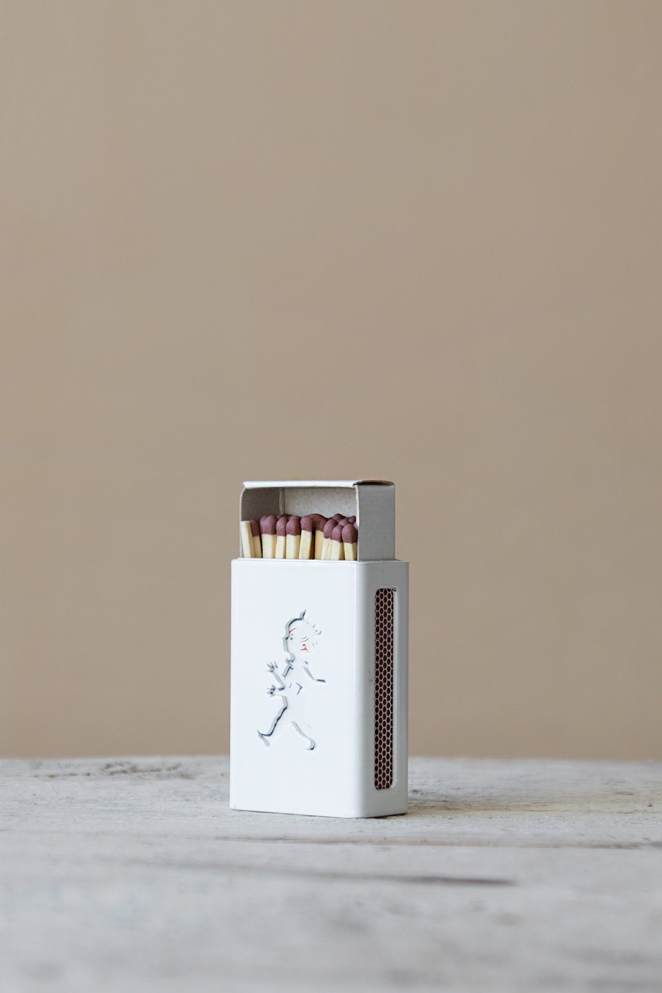 Tändsticksfodral Hommage Vit Mini