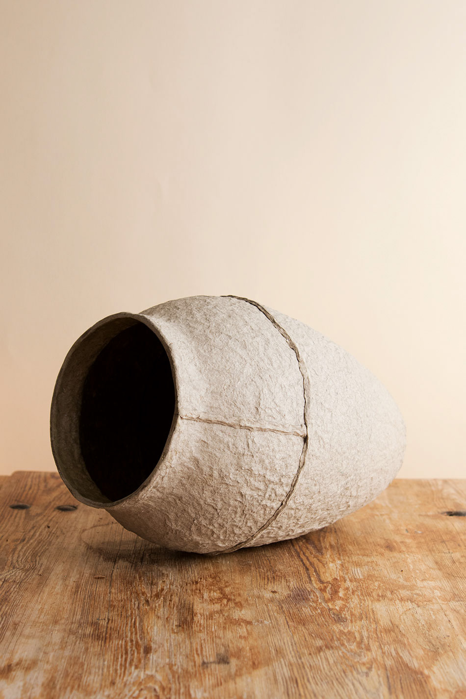 Paperpulp Vas Natur H 26,5 cm