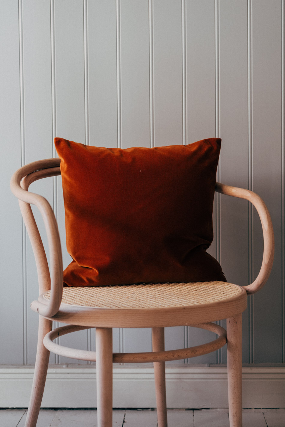 Velour Cushion Amber