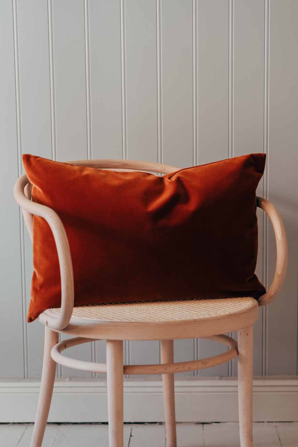 Velour Cushion Amber
