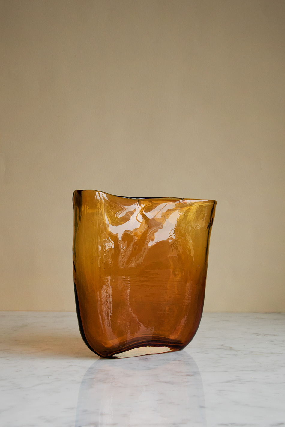 Vetro Fuso Vas Amber