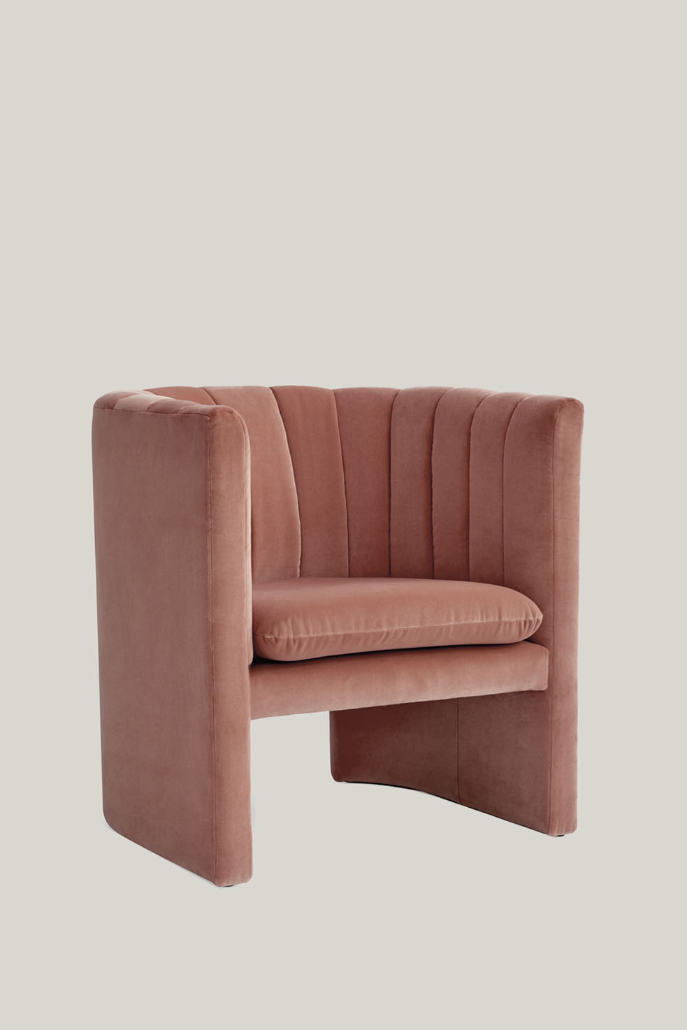 Loafer Chair SC23 Pink Velvet